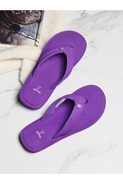 YOHO By Styli Purple Bubbles Orthopedic Slippers