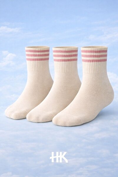 HK SOCKSS 3'lü Pamuklu Kadın Çorap