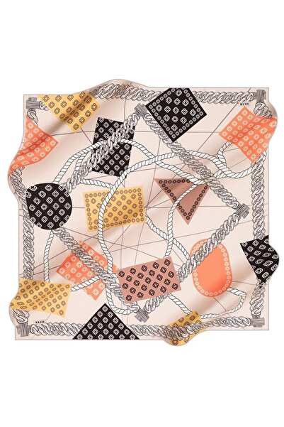 Aker Eșarfă din mătase Tivil IST 8490713-971 Model frânghie de nurcă