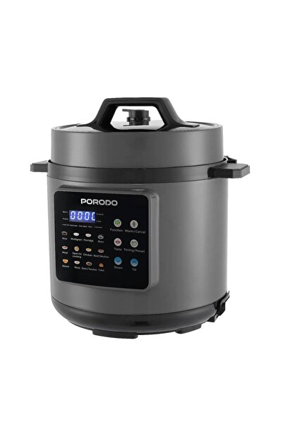 porodo طنجرة ضغط كهربائية لايف ستايل سعة 6 لترات بقوة 1300 واط مع شاشة LED و1...