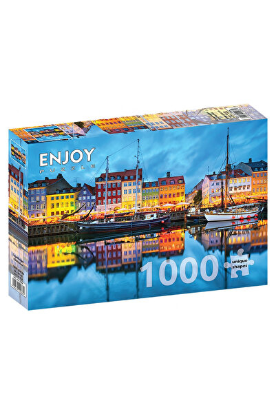 Enjoy Puzzle Puzzle 1000 piese Enjoy – Portul Vechi din Copenhaga