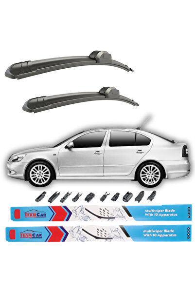 TEAMCAR Υαλοκαθαριστήρες Skoda Octavia II Hatchback (2009-2013) Εμπρός σετ