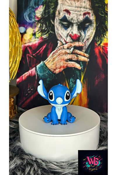 WLS studio Stitch Figürü | Stitch Koleksiyonluk Heykel | Organik | 6,5 cm