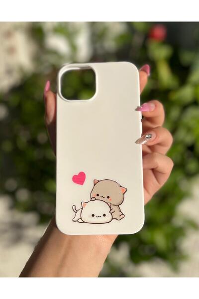 CaseKİdükkan iPhone 13/14 Compatible Silicone Velvet Inside Launch Puffy Patt...