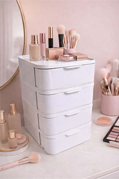 Higienox Olivia Fourlex 4 Drawer Multi-Purpose Makeup Organizer