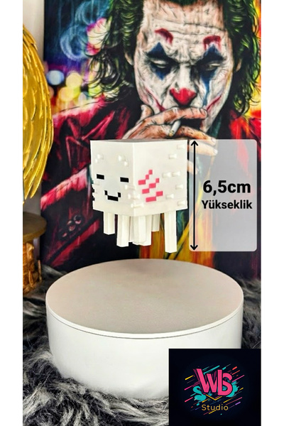 Minecraft Happy Ghast Toy Figure - Minecraft Animated Ghost | 6.5cm Length