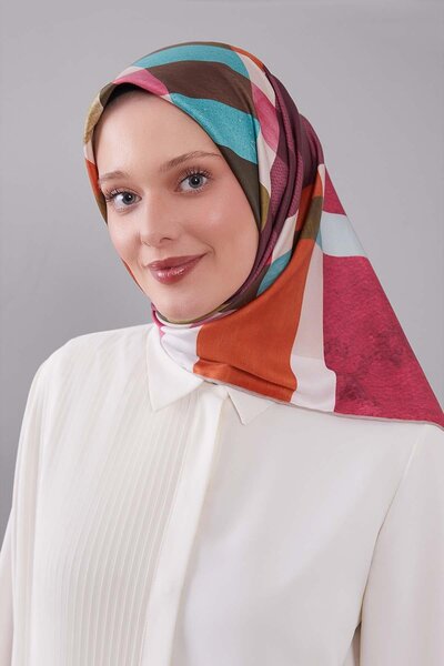 Levidor Pink Plaid Pattern Trend Twill Scarf