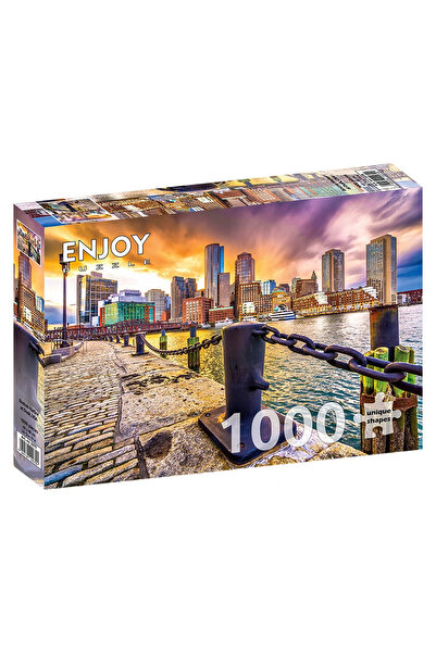 Enjoy Puzzle Puzzle 1000 piese Enjoy – Boston Harbor at Dusk, USA