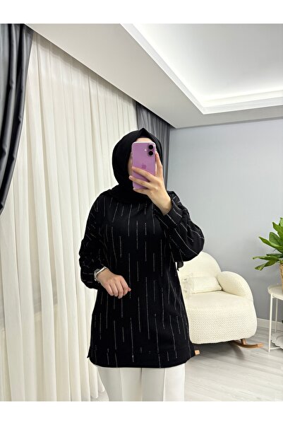 STİLSEN TAŞ DETAYLI SWEAT - TUNİK