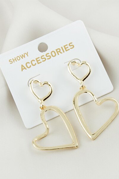 Marsilyan Heart Metal Earrings