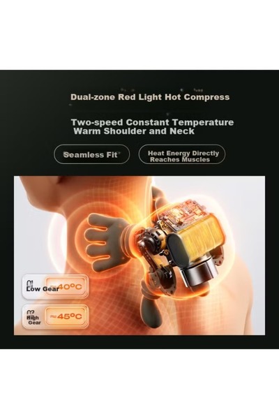 Generica Shoulder and back massager, professional home massage, dual-zone hot...