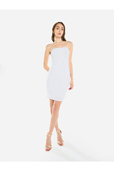 House of Moda By Styli Women Embellished Bandeau Mini Dress