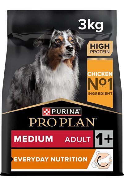 Purina One Purina Pro Plan Dry Dog Food with Chicken for Daily Use, Medium Si...