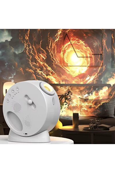 Saatistan Yıldız Projektör 13'ü Birlikte HD Nebula LED Gece Lambası ve Blueto...