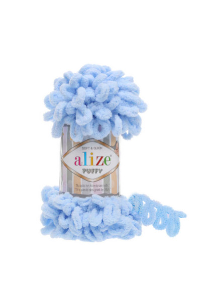 Alize Puffy Blue 1 Piece Collar: 183