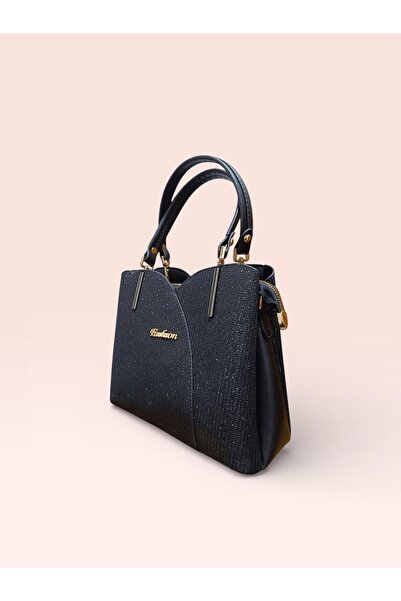 ZİVORA Women's Silvery Black Three Compartment Shoulder and Shoulder Bag Dail...