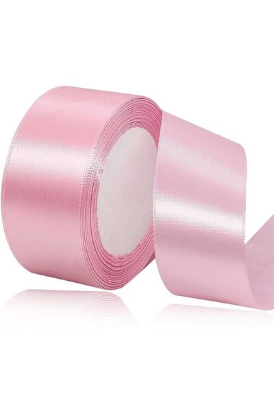 BenimMarifetlerim شريط ساتان وردي 1 سم 10 متر