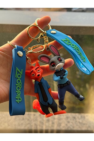 womi Nick Ve Judy Çift Hediyelik Aksesuar Lüks Model Figür Anahtarlık