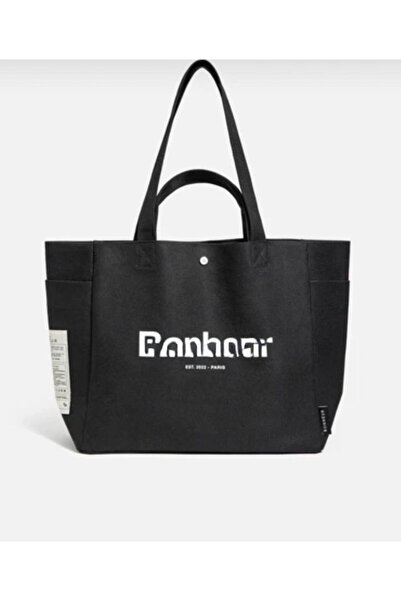 gül sezgin butik Women's Black Canvas Hand Shoulder Bag