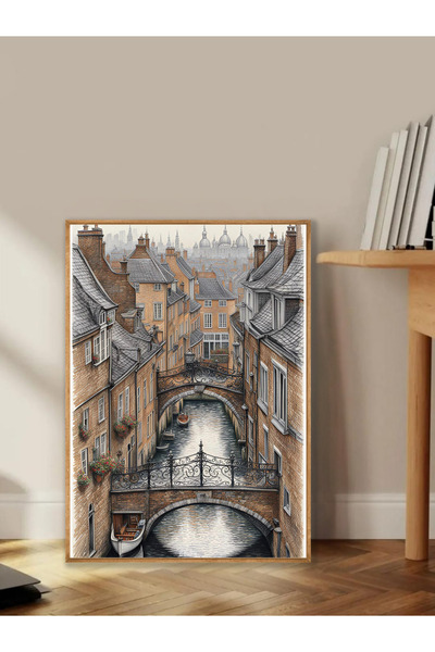 Tuba Decor One Piece Wooden Framed Living Room Hall Kitchen Table