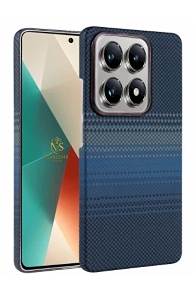 Massemr حافظة Mi 14T Pro Magsafe ذات غطاء مغناطيسي قوي ومقاوم للصدمات، غطاء ر...