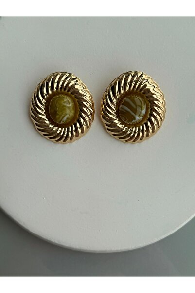 Nora Atelier Çelik Mineli Küpe