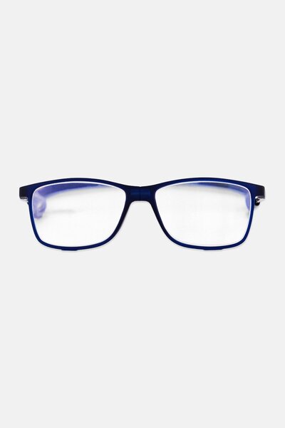 A & A Glasses Men WR-S5521M Rectangular Reading Glasses, Dark Blue