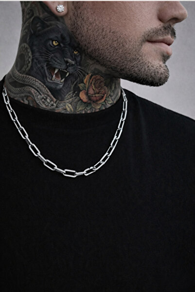 Boldy Stainless Steel Necklace - Steel Necklace - Paperclip Chain - Chain Nec...