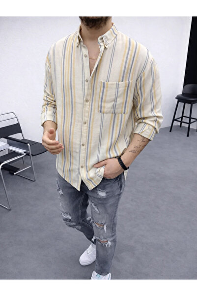 FıttingRoom Oversize Cotton Linen Shirt