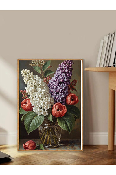 Tuba Decor One Piece Wooden Framed Living Room Hall Kitchen Table