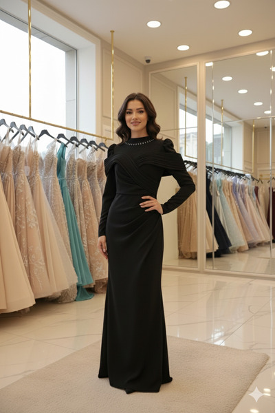 Aynur Tesettür ملابس تشيونغتشونغ (الحجاب) من قماش الكريب إفلياا مع طباعة رقمي...