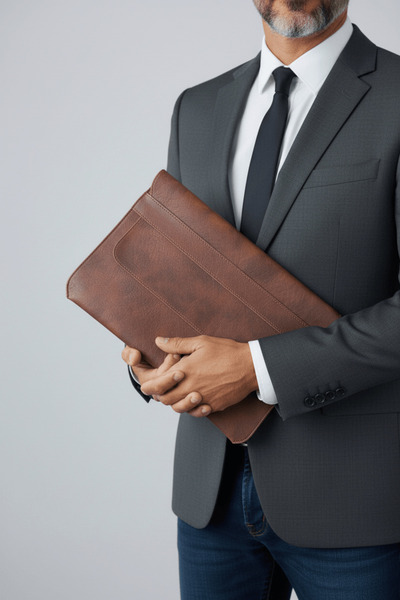 RAVZADERİ Vegan Leather Tan 13 13.3 13.6 Inch Notebook Laptop Case MacBook Ai...