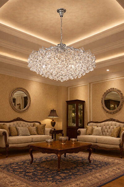 qwell Modern crystal chandelier, size 60