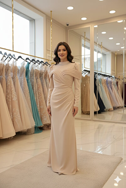 Aynur Tesettür ملابس تشيونغتشونغ (الحجاب) من قماش الكريب إفلياا مع طباعة رقمي...