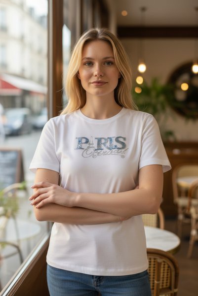 Afşin Afs Stone Paris Printed Flexible, Stylish and Comfortable T-Shirt