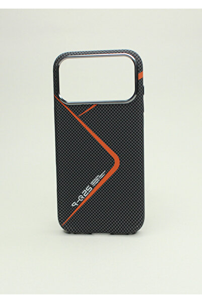 Safekit iPhone 17 Pro Max Kılıf Karbon Kaplama Kevlar MagSafe Özellikli Telef...