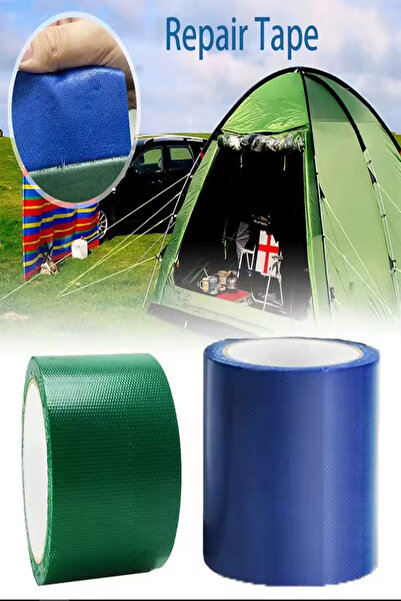 Hombak Güçlü Yapışkanlı Çadır Tente Branda Tamir Yama Bandı Isıya Suya Dayanı...