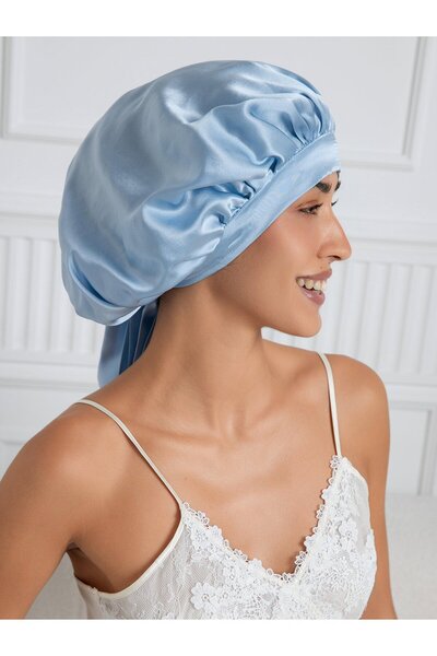 SİLKWORM LİFE 100% чиста коприна, луксозна нощница с дълги връзки