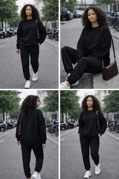 Ciao Büyük beden eşofman takımı 3 iplik