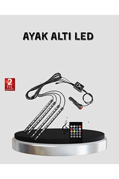 Epilons 48 LED-uri pentru interiorul mașinii, bandă luminoasă RGB, set sincro...