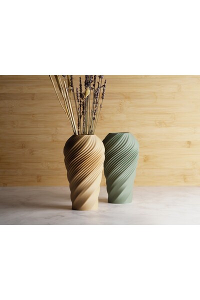 Della Dekoratif Modern Vazo – 20 cm | El Yapımı Tasarım