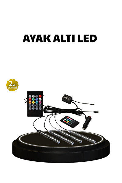 Epilons Set de lumini LED RGB pentru mașină, controlate prin muzică, 48 LED-u...