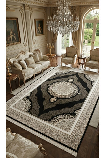 Emin Halı Hanedan Koleksiyonu 2801 İpek Dokulu Viskon Akrilik Göbekli Salon O...