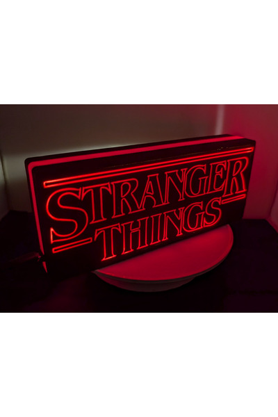 HyperDesign Stranger Things LED Neon Masa Lambası | Kırmızı Işıklı Dekoratif ...
