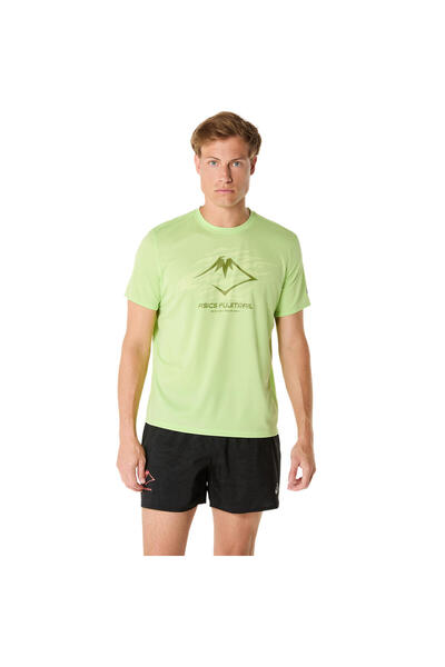 Asics Ανδρικό Κοντομάνικο Μπλουζάκι με Λογότυπο Fujitrail, Μέγεθος M