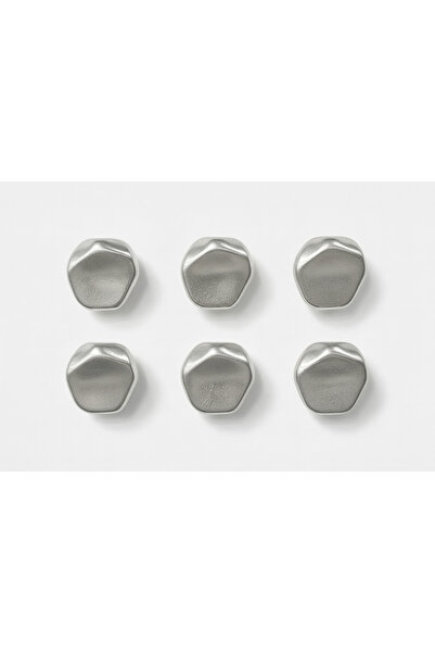 kendim fashion Metal Button Silver 28''- 17.80 mm (Pack of 12)