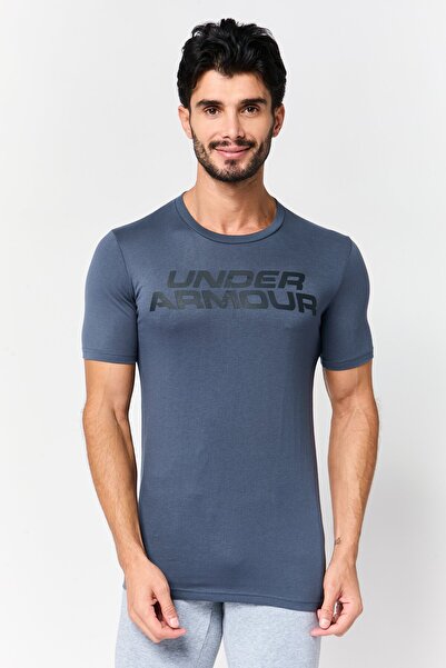 Under Armour Men Sportswear Fit Short Sleeve Outdoor T-Shirt, Slate Blue
