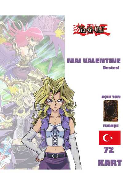 Cakmak Oyun Dukkani Yu-Gi-Oh! Türkçe Mai Valentine Destesi 72 Yugioh Kartı