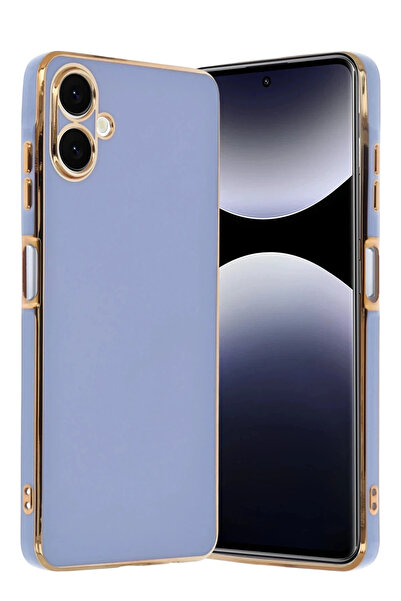 NewFace جراب سيلكون فوليت (92654) لهاتف سامسونج جالاكسي A07 4G - أزرق