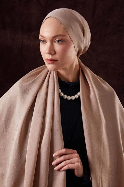 Levidor Lvd Printed Nai̇a Jacquard Shawl-Beige